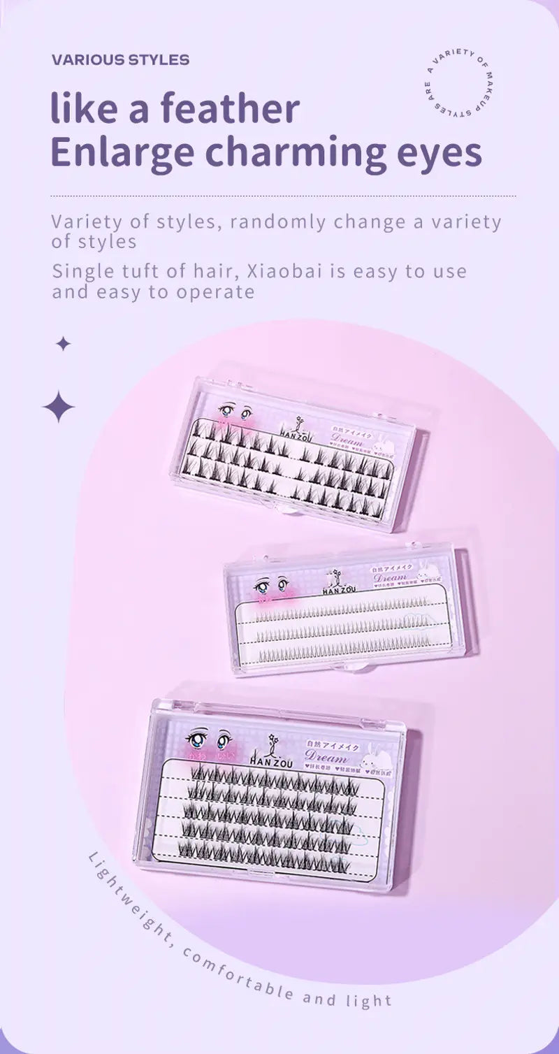 Manga Cluster Lashes for Natural Anime Cosplay Look - VaultDigital
