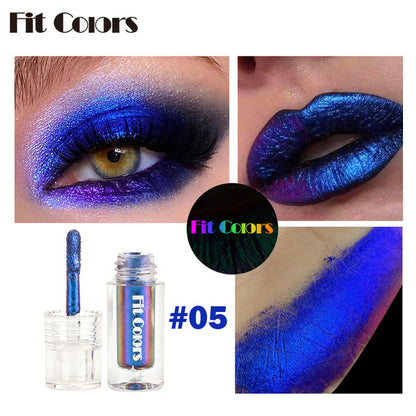 Aurora Multi-Chrome Liquid Eyeshadow — Color-Shifting Pigment (2.5ml) - VaultDigital