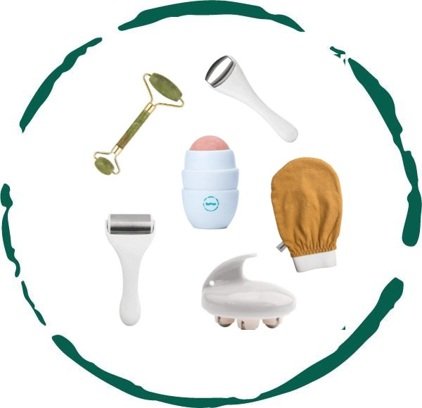 6-Piece At-Home Facial & Body Tool Set — Ice Rollers, Jade Roller & Massager - VaultDigital