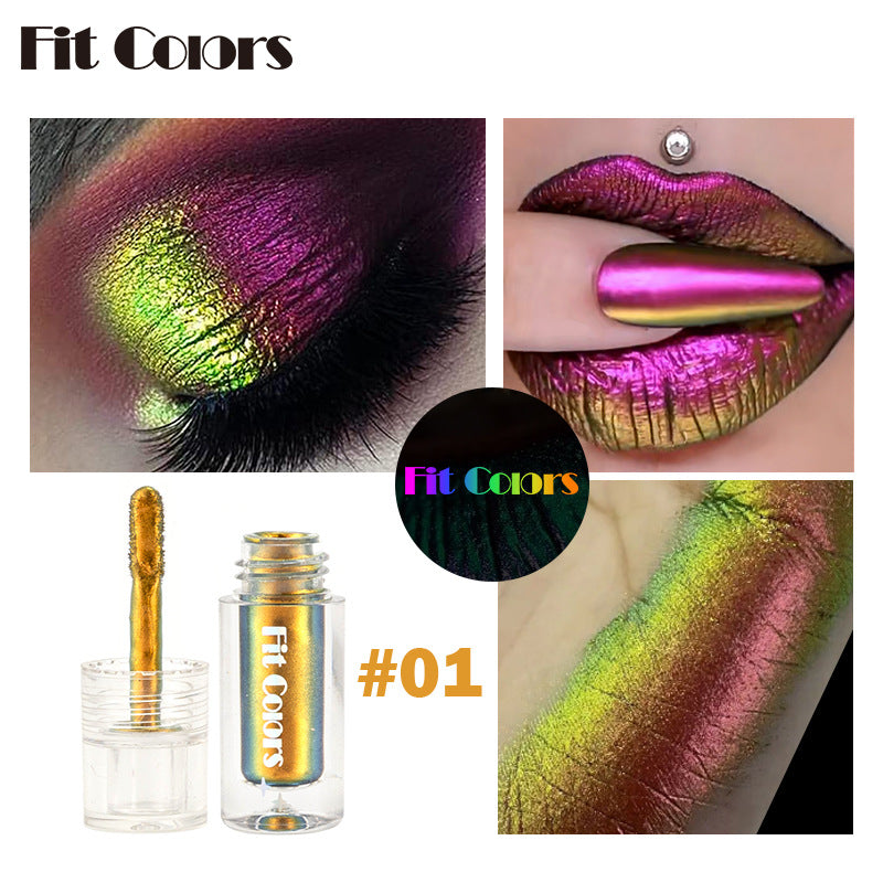 Aurora Multi-Chrome Liquid Eyeshadow — Color-Shifting Pigment (2.5ml) - VaultDigital