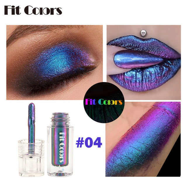 Aurora Multi-Chrome Liquid Eyeshadow — Color-Shifting Pigment (2.5ml) - VaultDigital