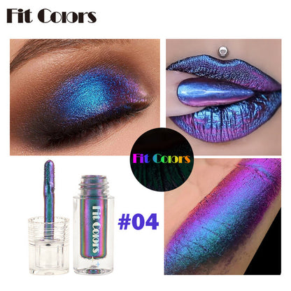 Aurora Multi-Chrome Liquid Eyeshadow — Color-Shifting Pigment (2.5ml) - VaultDigital