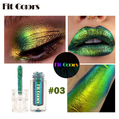 Aurora Multi-Chrome Liquid Eyeshadow — Color-Shifting Pigment (2.5ml) - VaultDigital