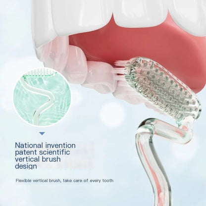 MLK S-Shape Soft Bristle Toothbrush for Adults - VaultDigital