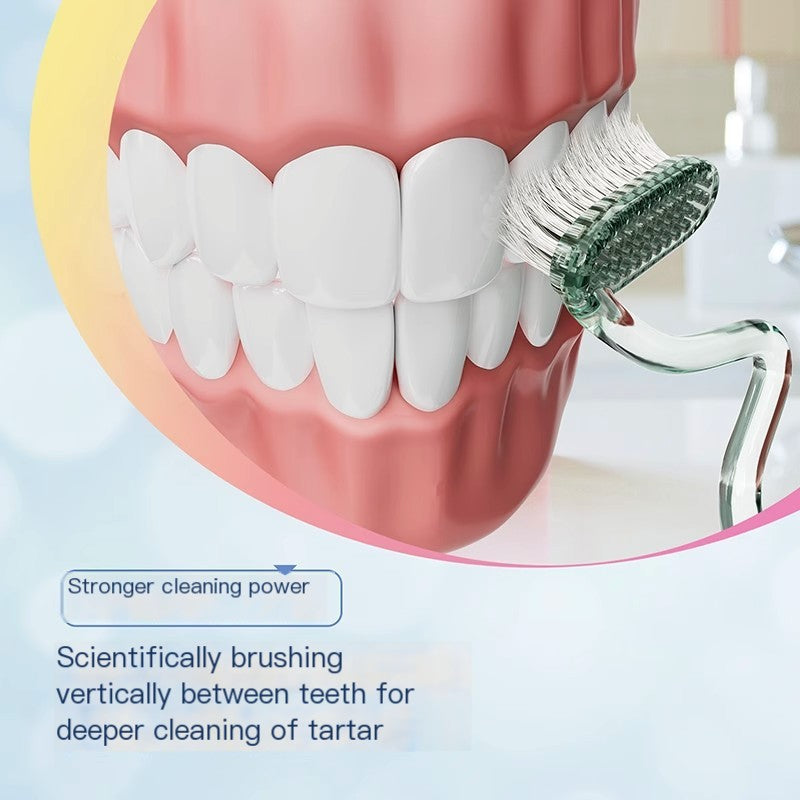 MLK S-Shape Soft Bristle Toothbrush for Adults - VaultDigital