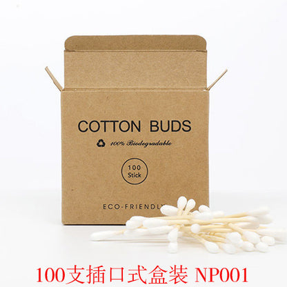200 Bamboo Cotton Swabs for Makeup and Ear Cleaning - VaultDigital