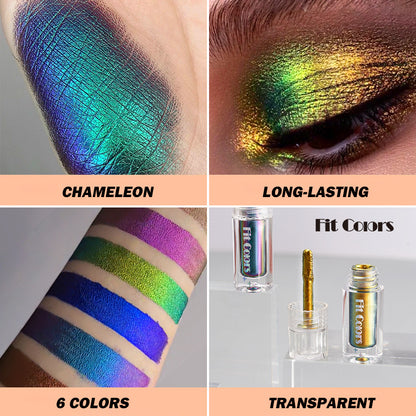 Aurora Multi-Chrome Liquid Eyeshadow — Color-Shifting Pigment (2.5ml) - VaultDigital