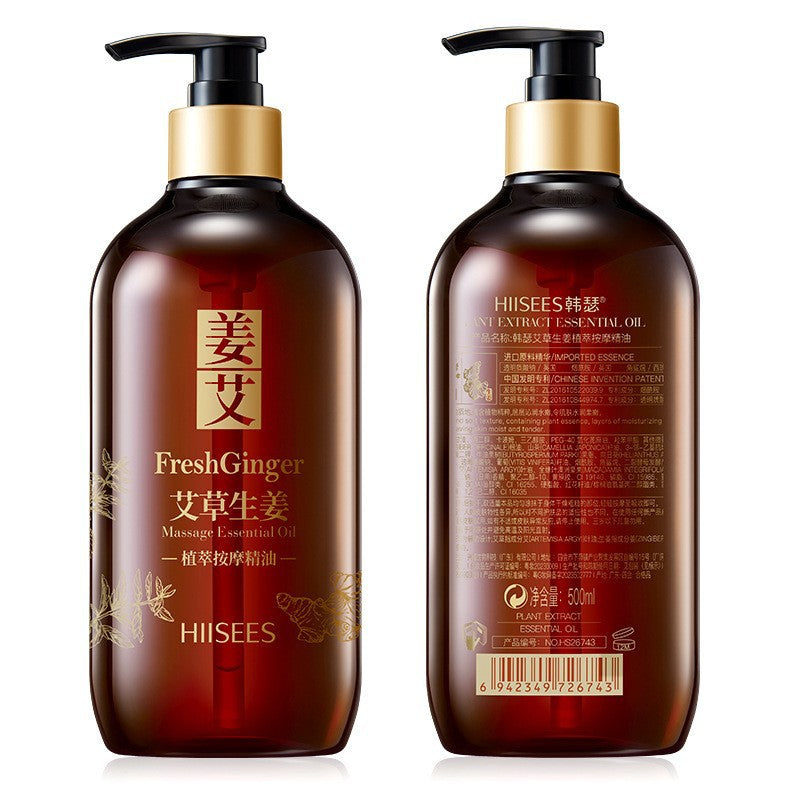 Ginger & Mugwort Body Massage Oil – Warming 500 ml - VaultDigital