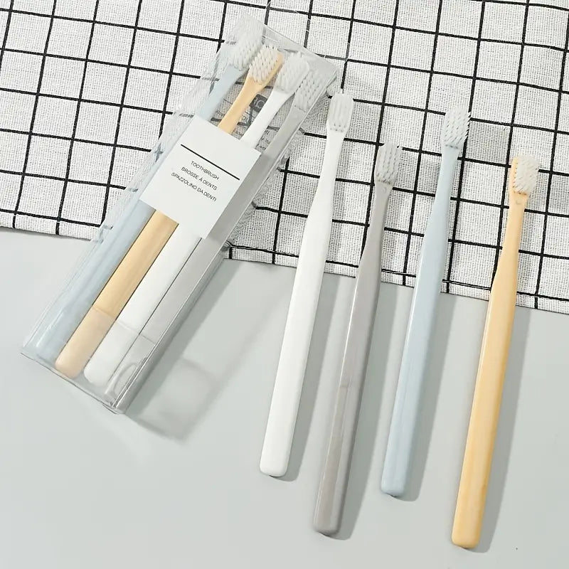 Soft Manual Toothbrush Set – Wide Head, Gentle Bristles - VaultDigital