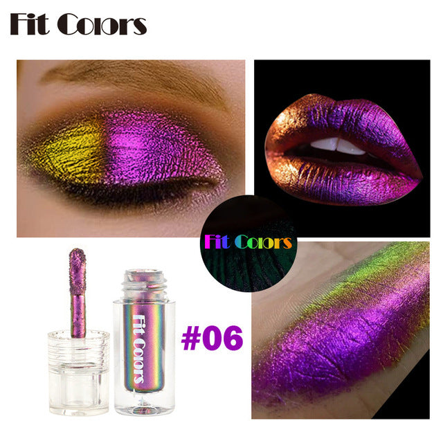 Aurora Multi-Chrome Liquid Eyeshadow — Color-Shifting Pigment (2.5ml) - VaultDigital