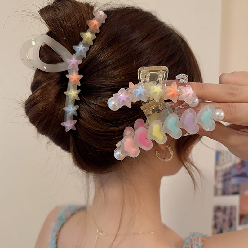 Love Star Hair Clip - Fashionable Simple Accessory - VaultDigital