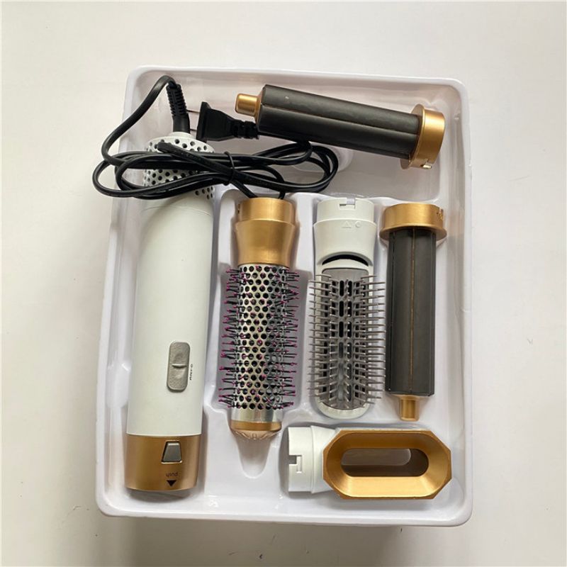 5-in-1 Automatic Hot Air Comb for Curling & Straightening - VaultDigital