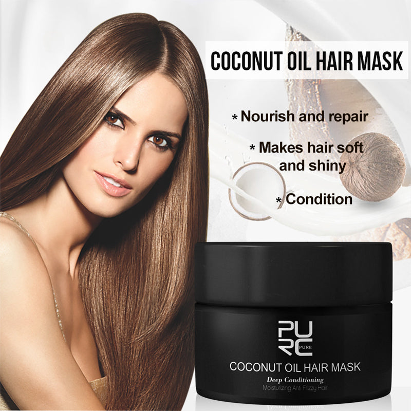 Coconut Repair Hair Mask — Anti-Frizz & Anti-Breakage Deep Conditioner (50ml) - VaultDigital