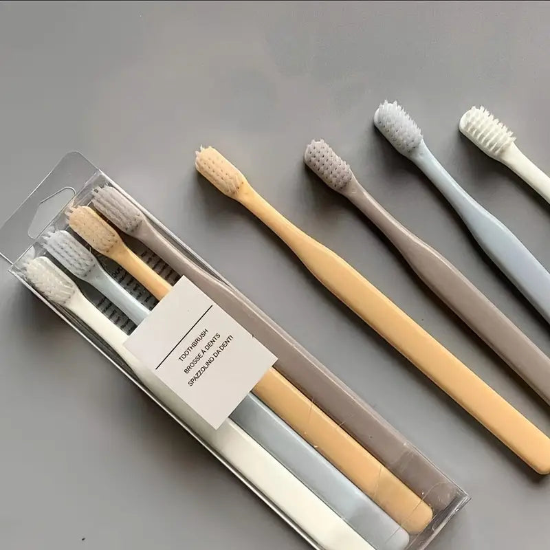 Soft Manual Toothbrush Set – Wide Head, Gentle Bristles - VaultDigital