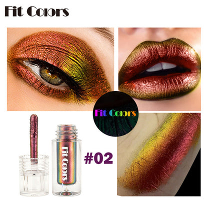 Aurora Multi-Chrome Liquid Eyeshadow — Color-Shifting Pigment (2.5ml) - VaultDigital