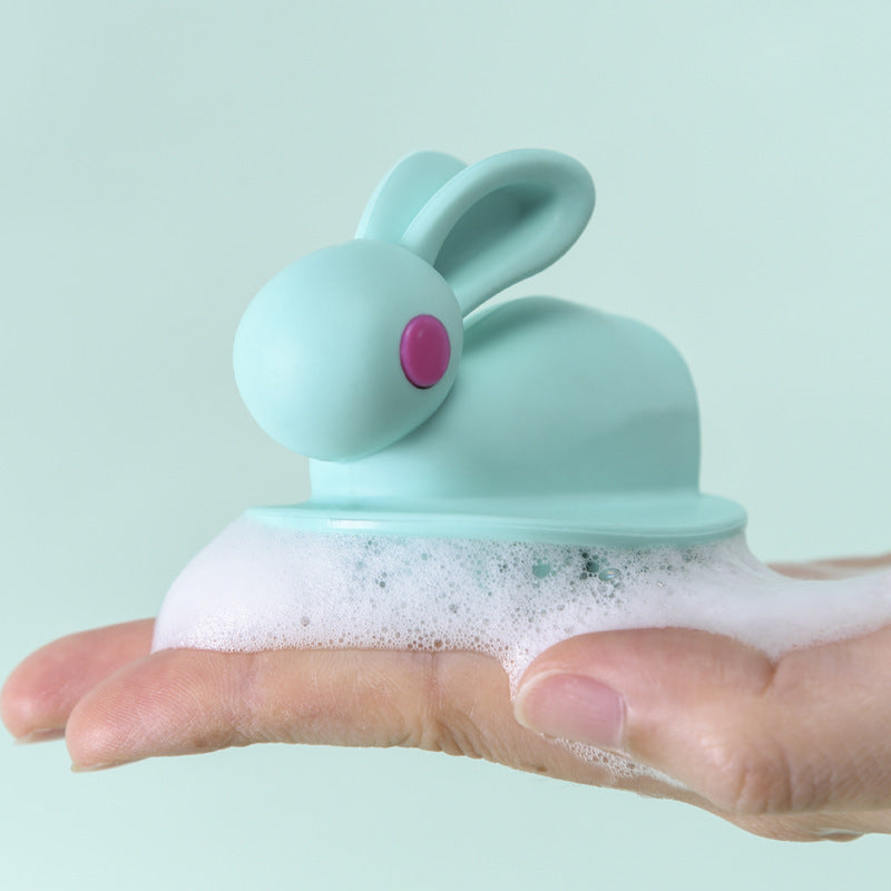 Soft Rubber Shampoo Brush for Kids' Scalp Massage - VaultDigital