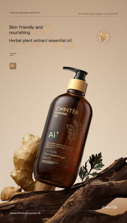 Ginger & Mugwort Body Massage Oil – Warming 500 ml - VaultDigital