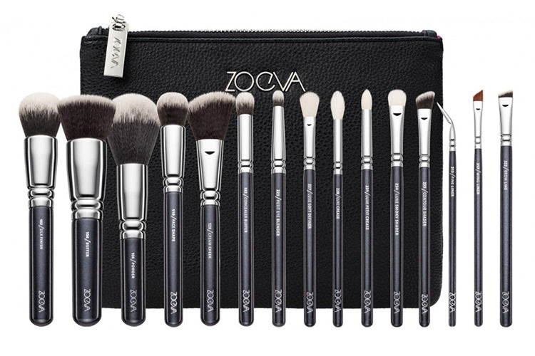 15-Piece Pink Rose Gold Makeup Brush Set - VaultDigital