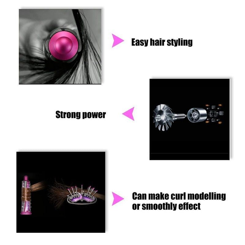 5-in-1 Automatic Hot Air Comb for Curling & Straightening - VaultDigital