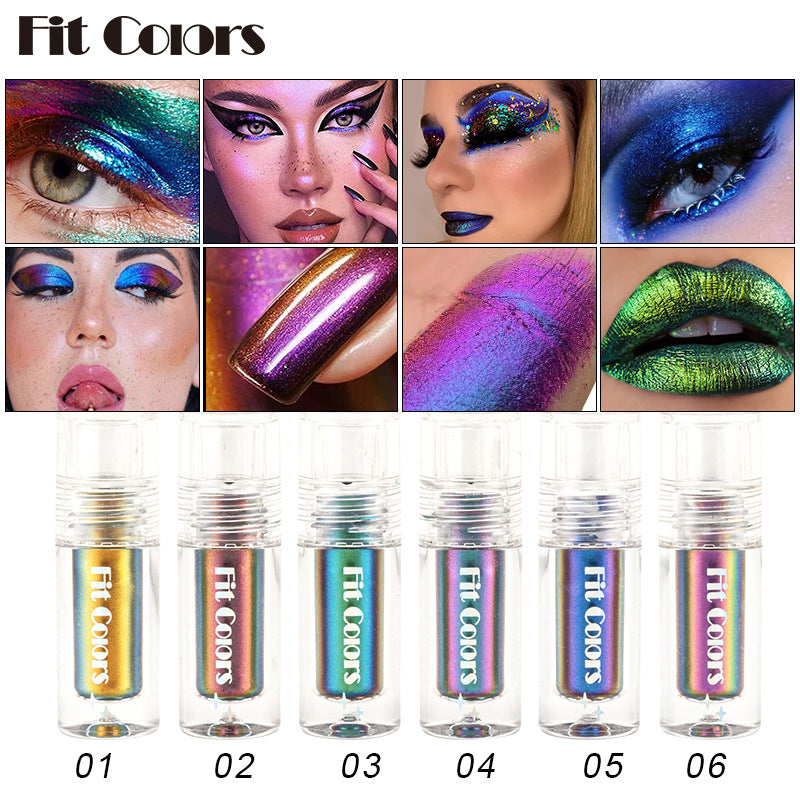 Aurora Multi-Chrome Liquid Eyeshadow — Color-Shifting Pigment (2.5ml) - VaultDigital