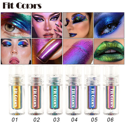 Aurora Multi-Chrome Liquid Eyeshadow — Color-Shifting Pigment (2.5ml) - VaultDigital