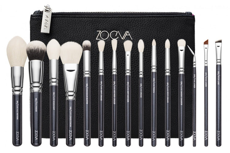 15-Piece Pink Rose Gold Makeup Brush Set - VaultDigital