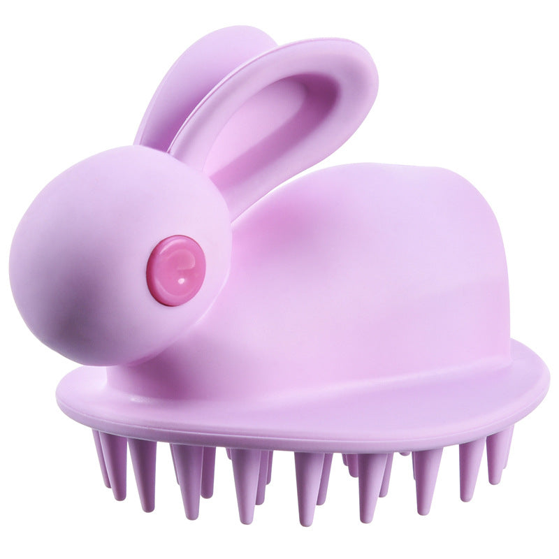 Soft Rubber Shampoo Brush for Kids' Scalp Massage - VaultDigital